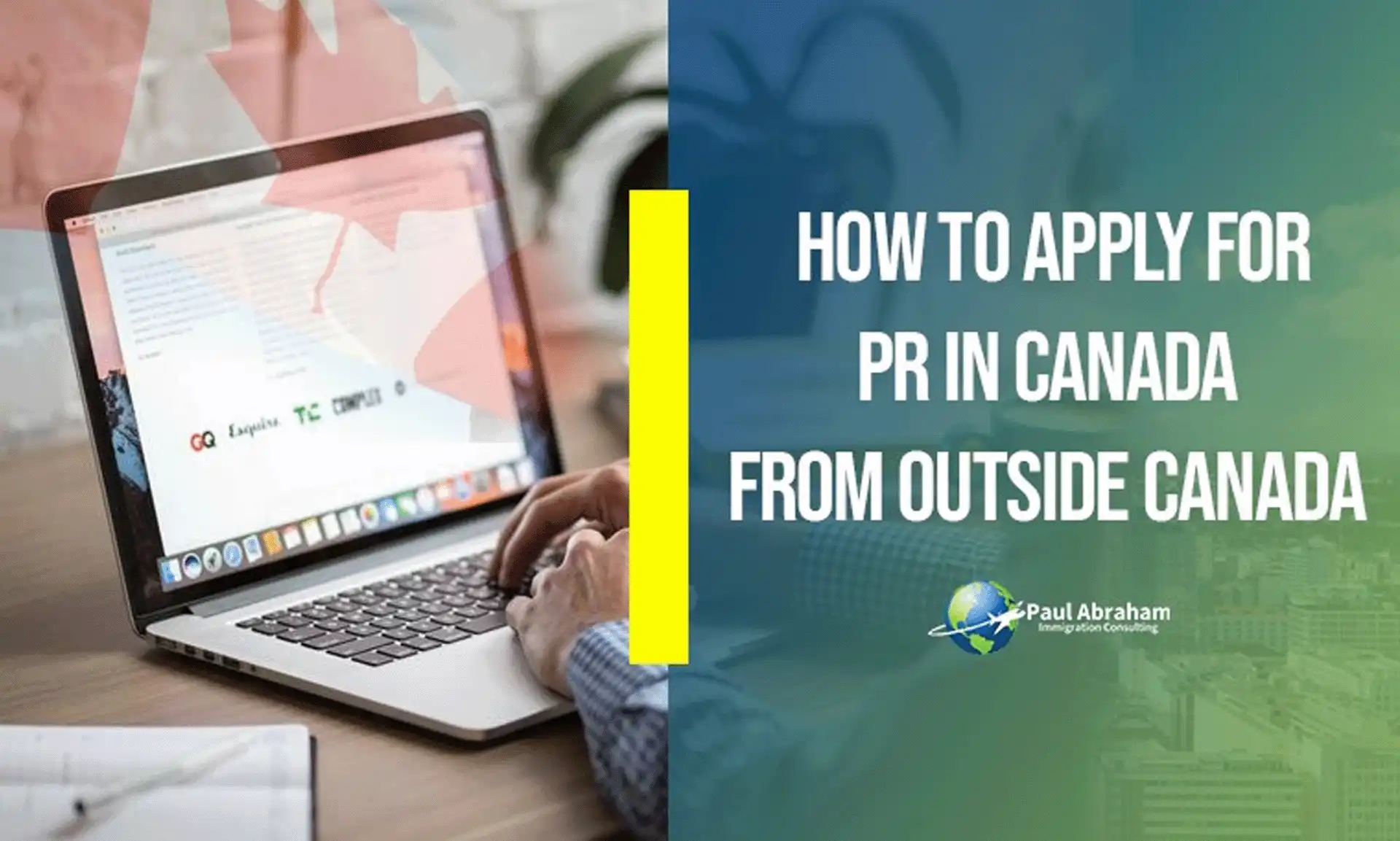 the image is of blog which describe how to apply for PR in Canada 