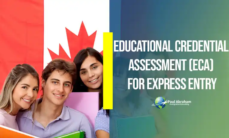 the image is of blog which describe Educational Credential Assessment report for Express Entry